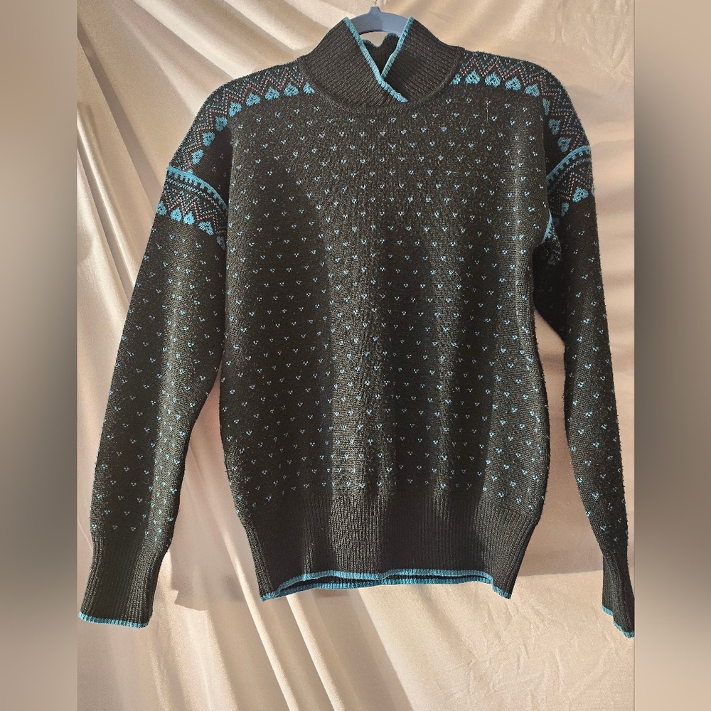 Vintage Obermeyer Women's Sweater Large Wool Blend Ski